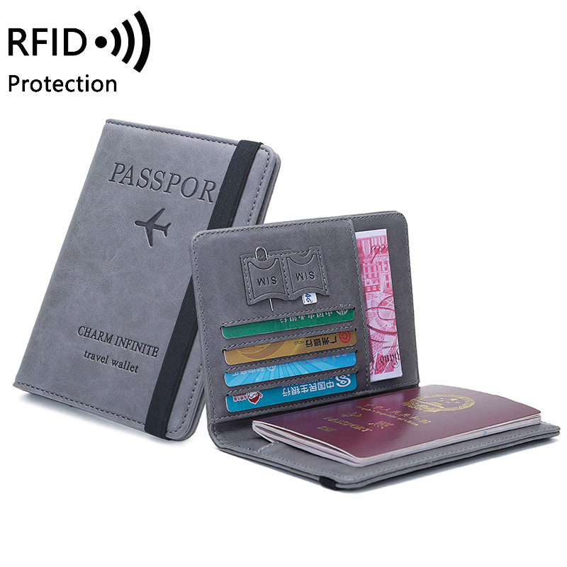 Index Card Holder - Unisex PU Leather Passport Holder -