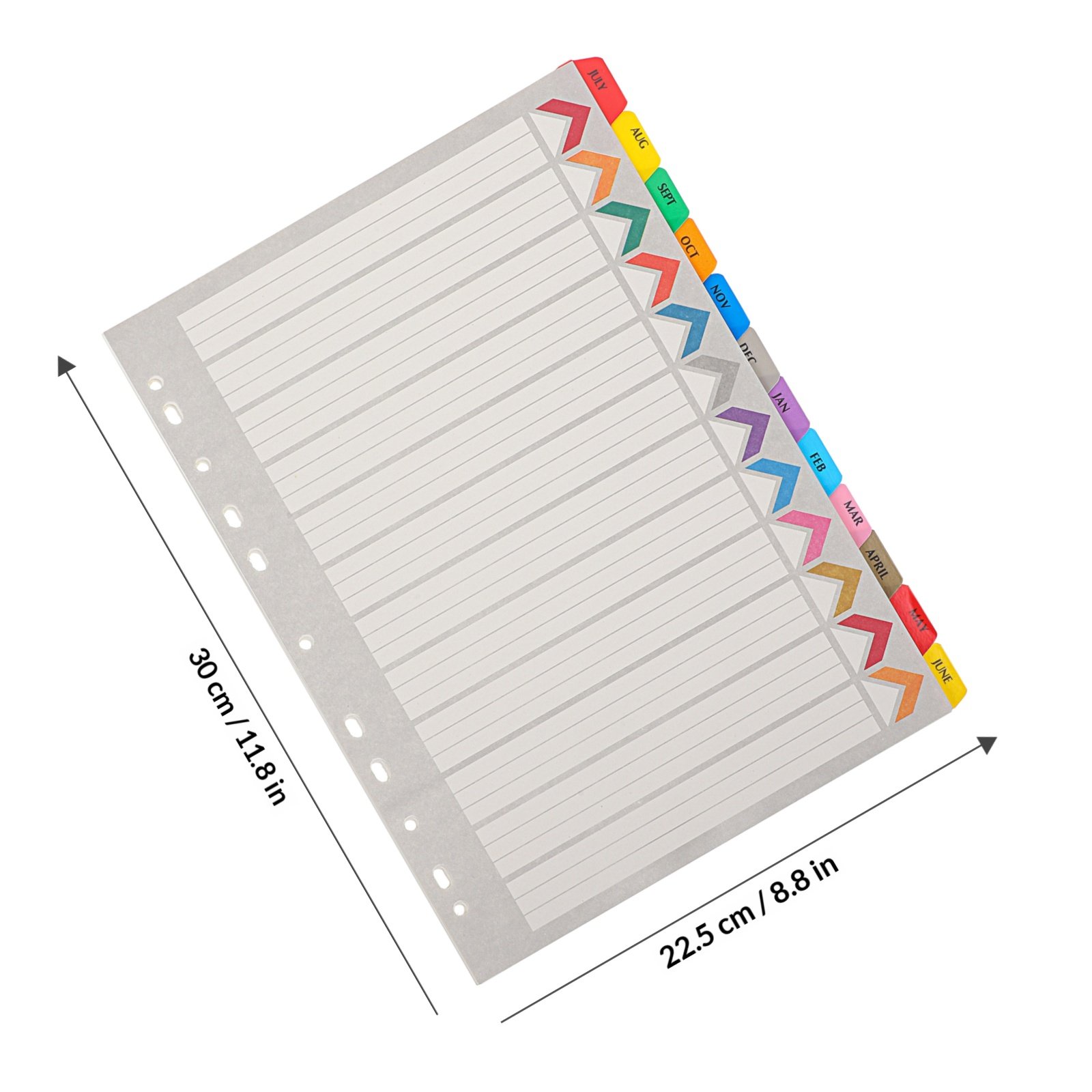 12Sheets Binder Dividers Tabs  - Tab Divider A4 评论和价格