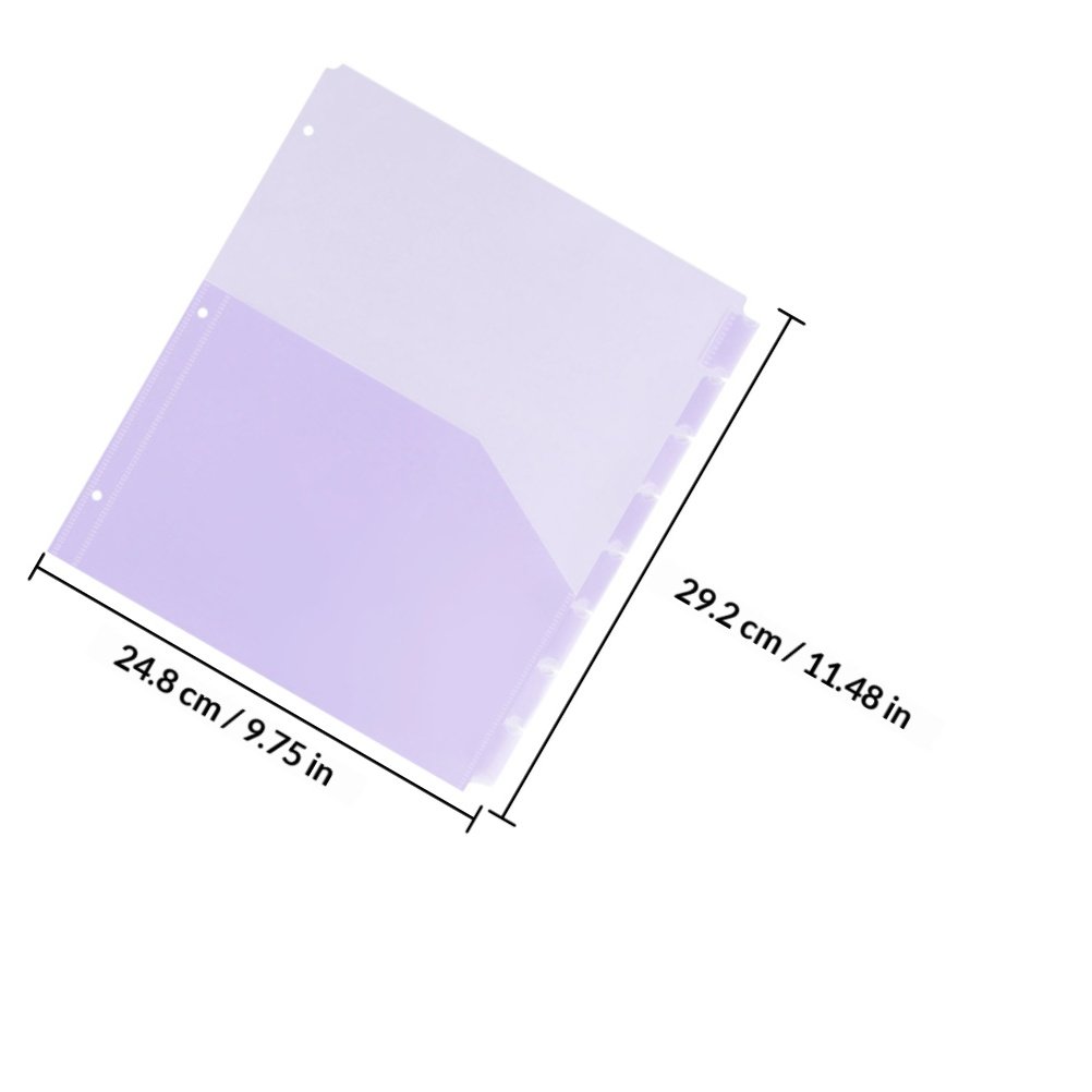 2Sets Transparent PP A4 Binder - Tab Divider A4 评论和价格