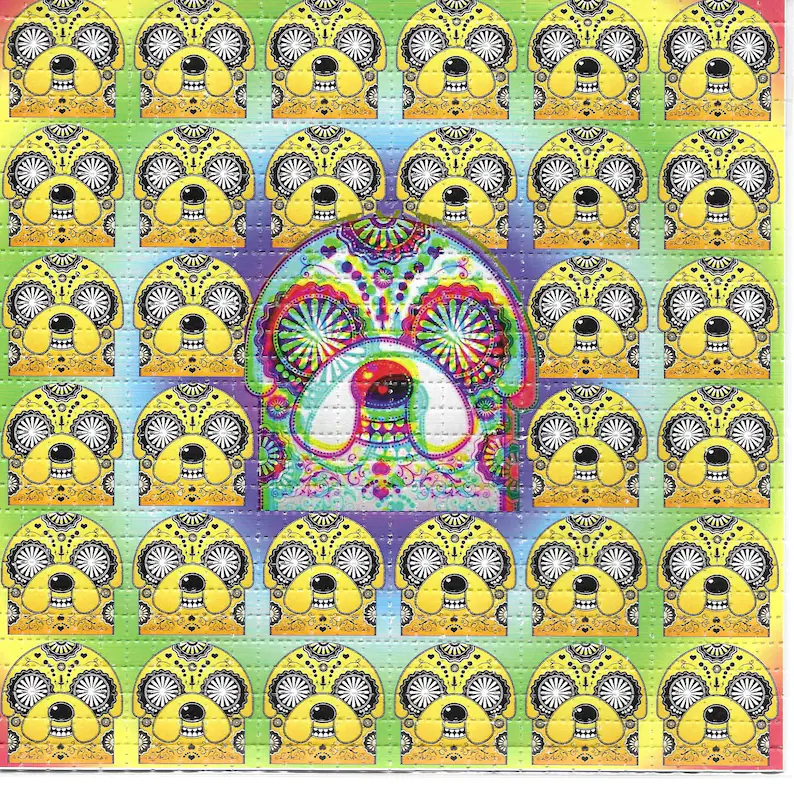 Crazy Time Psychedelic LSD Aci - Ink Blotter Paper 评论和价格