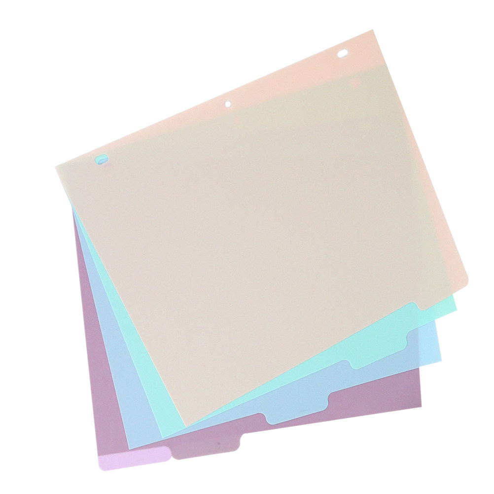 1Set Frosted PP A4 Binder Divi - Tab Divider A4 评论和价格