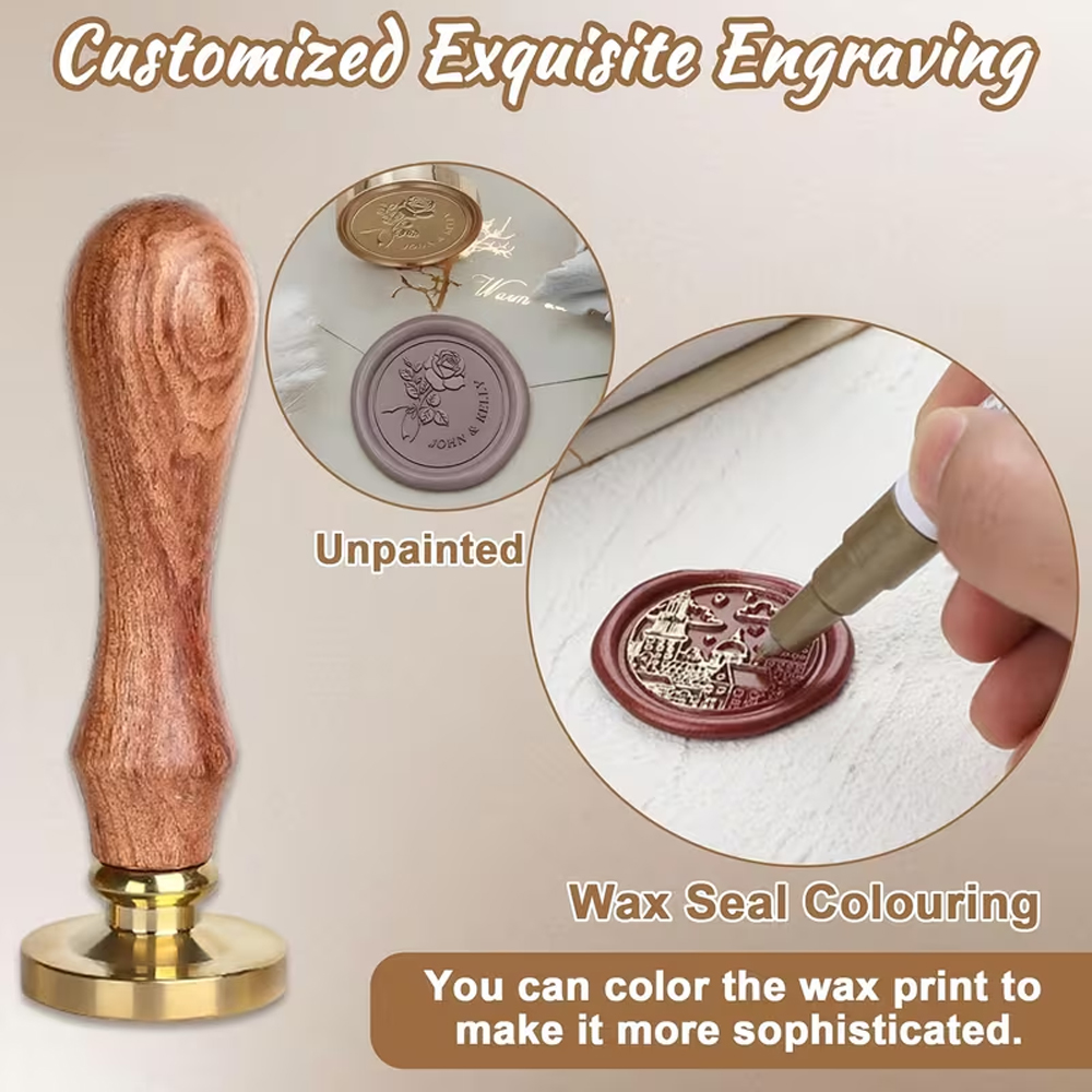 Personalized Wax Sealing Stamp - Wax Seal Stamp Set 评论和价格