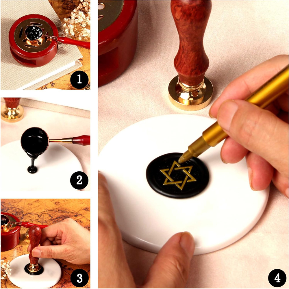 Personalized Wax Sealing Stamp - Wax Seal Stamp Set 评论和价格